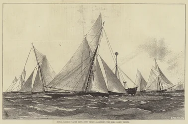 Royal London Yacht Club, båtarna runt Nore Light Vessel